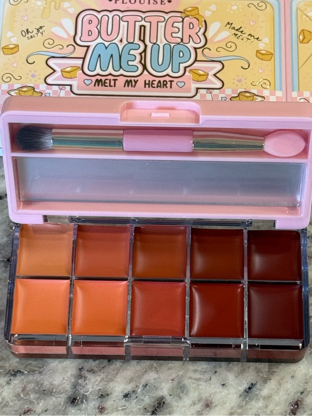 P. Louis Butter Me Up Melt My Heart Pink Lip Palette - Multi-Color Cream